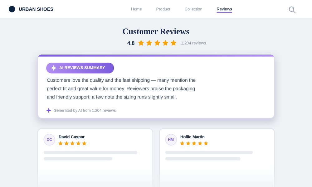 AI review summary