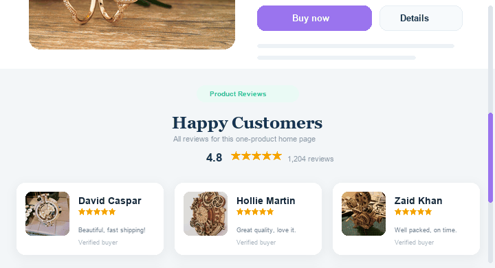 One product store layout