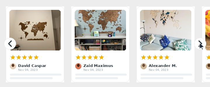 Reviews carousel